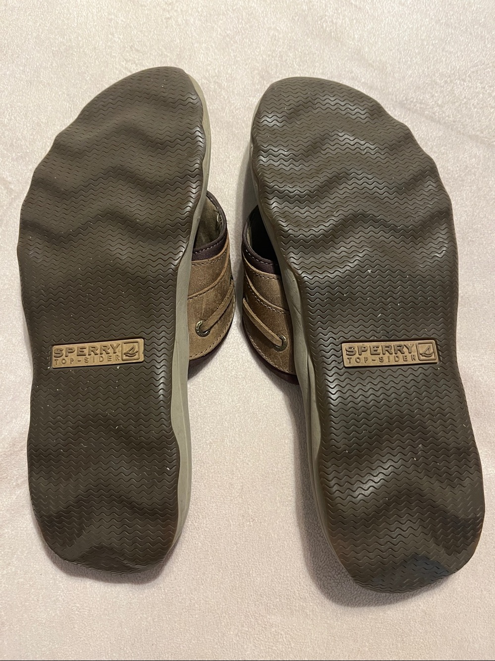 EUC SPERRY Top Siders Men's Leather Flip-Flops - Picture 8 of 12